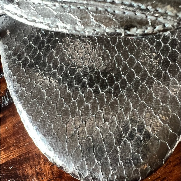 Nina Sanchia True Silver Reflective Surdette Heels Glitter Gems Women’s Size 7.5 - Picture 10 of 10